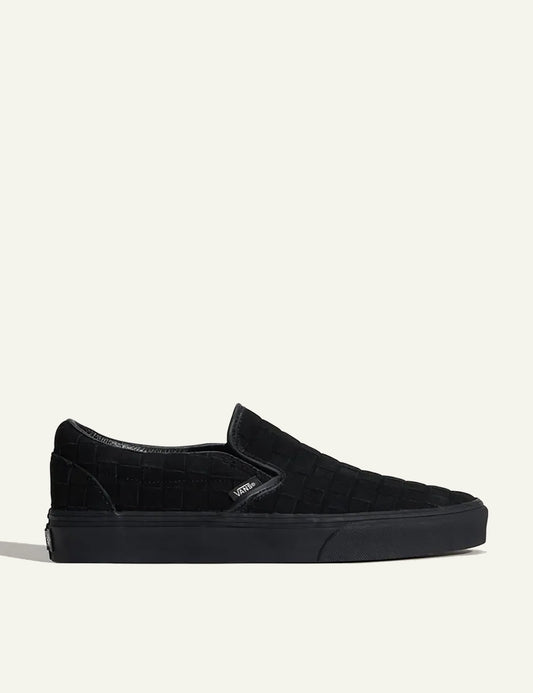 Vans Women’s Black Woven Slip-On Sneakers