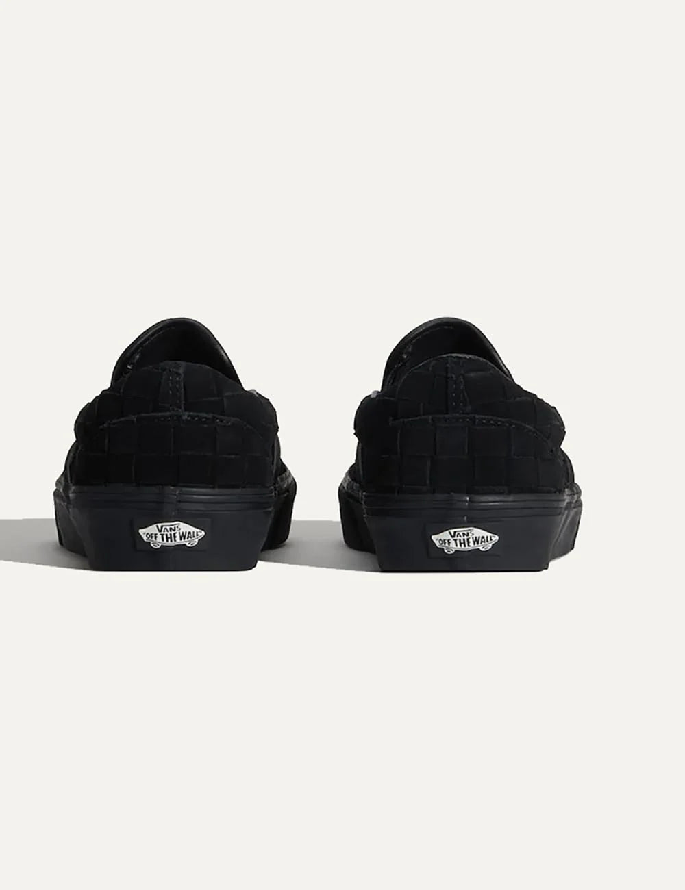 Vans Women’s Black Woven Slip-On Sneakers back