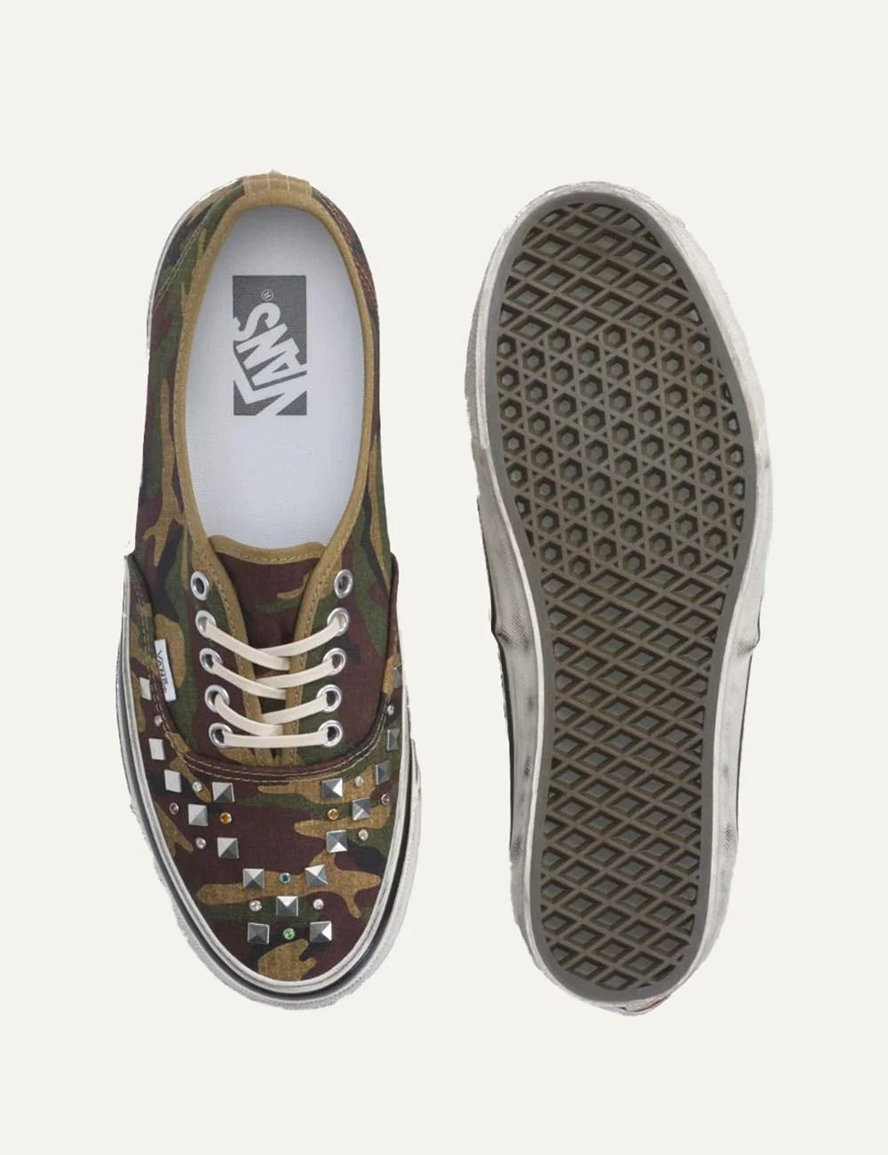 Vans Women’s Multicolor Camouflage Ripstop Studded Sneakers sole