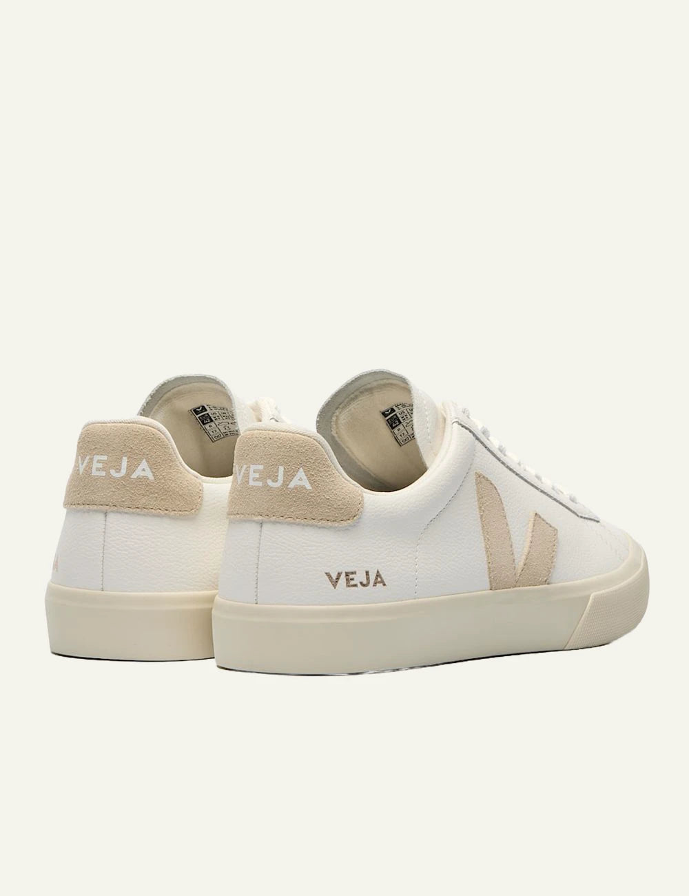 veja sneakers campo leather white back