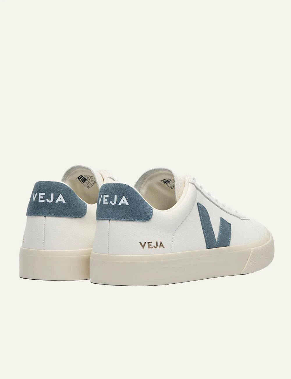 veja sneakers campo leather white back