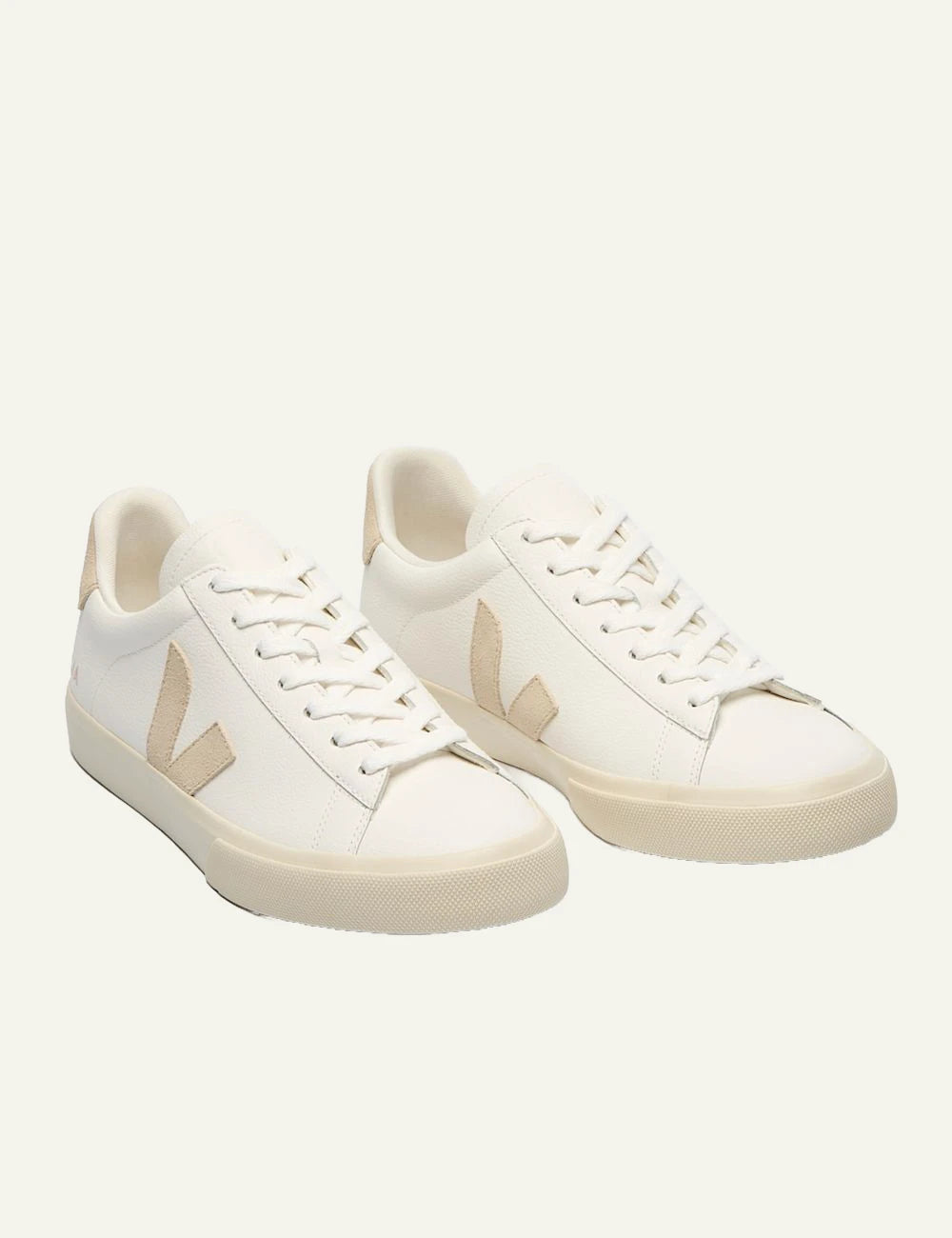 veja sneakers campo leather white front