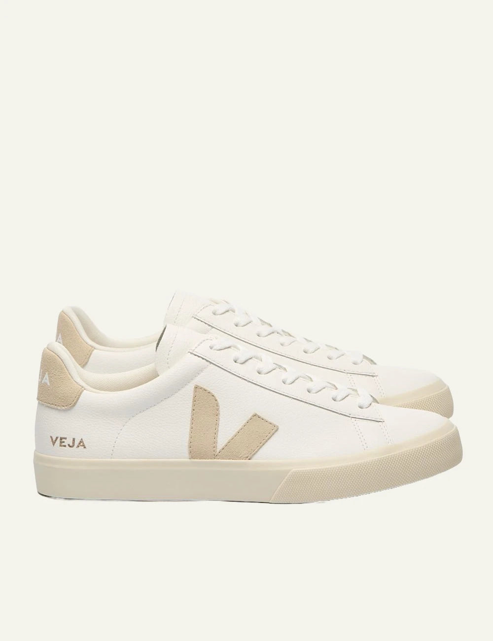 veja sneakers campo leather white side