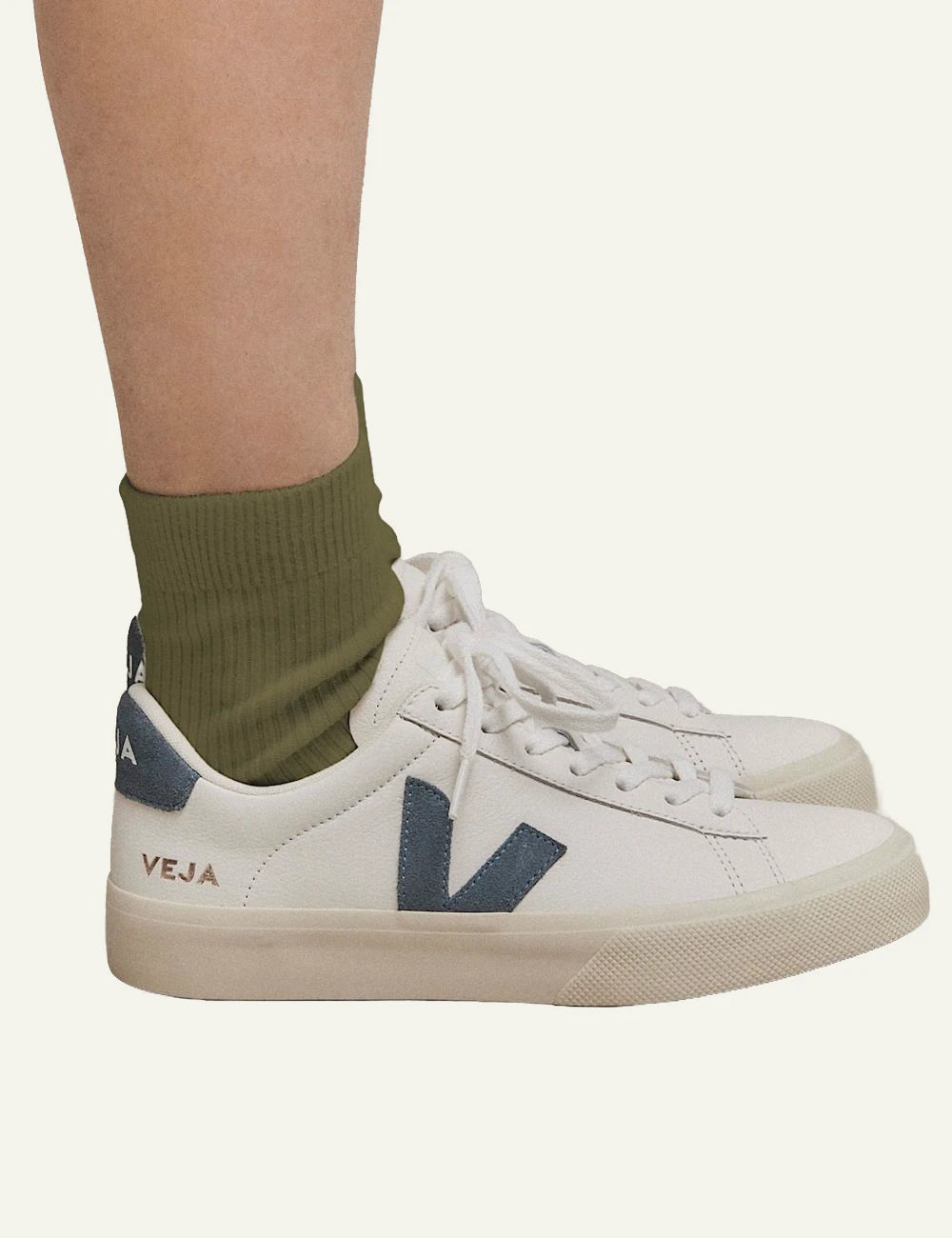 veja sneakers campo leather white side model