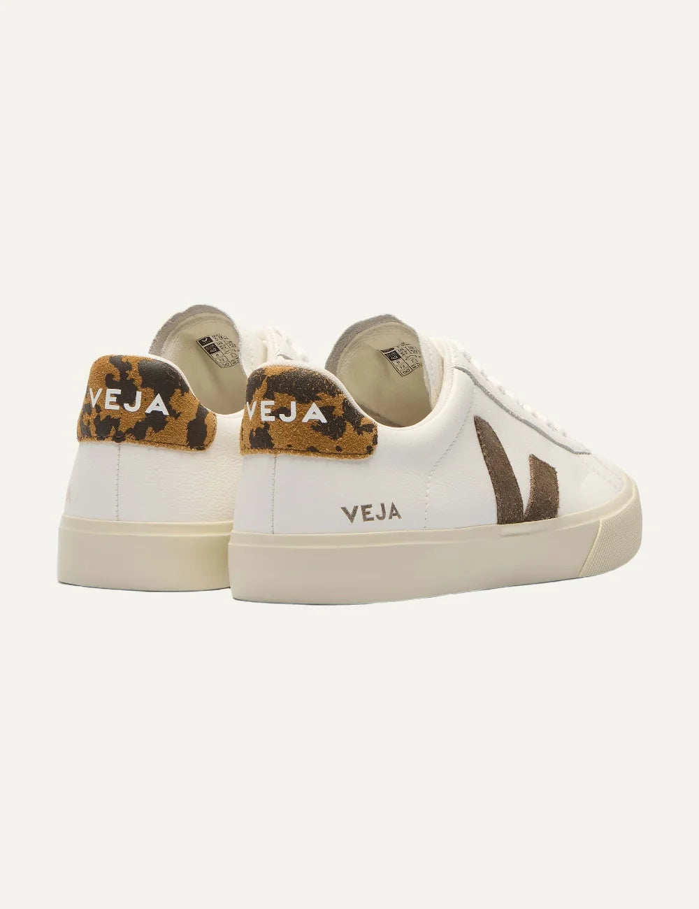VEJA unisex Campo Leather White Camel Wild Country sneakers back