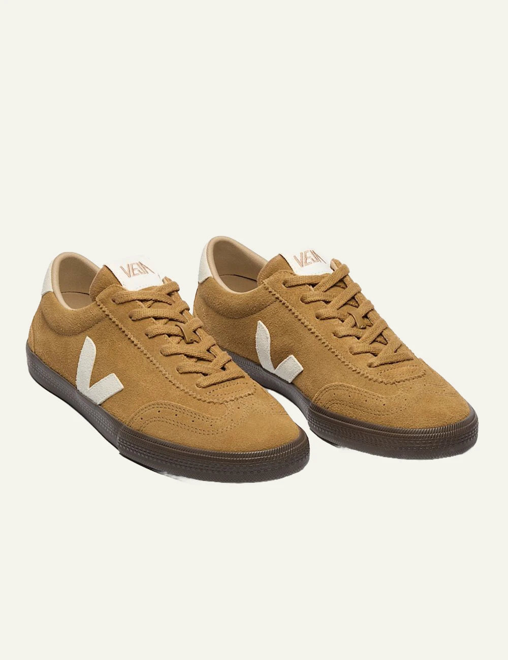 veja sneakers volley suede brown front