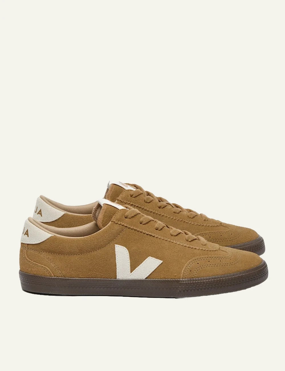 veja sneakers volley suede brown side