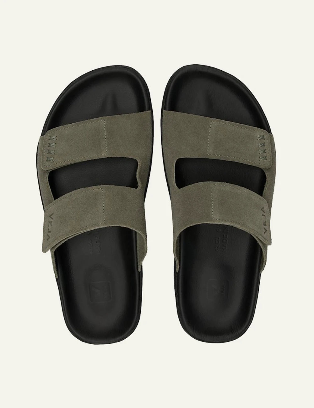 veja etna suede khaki slide top