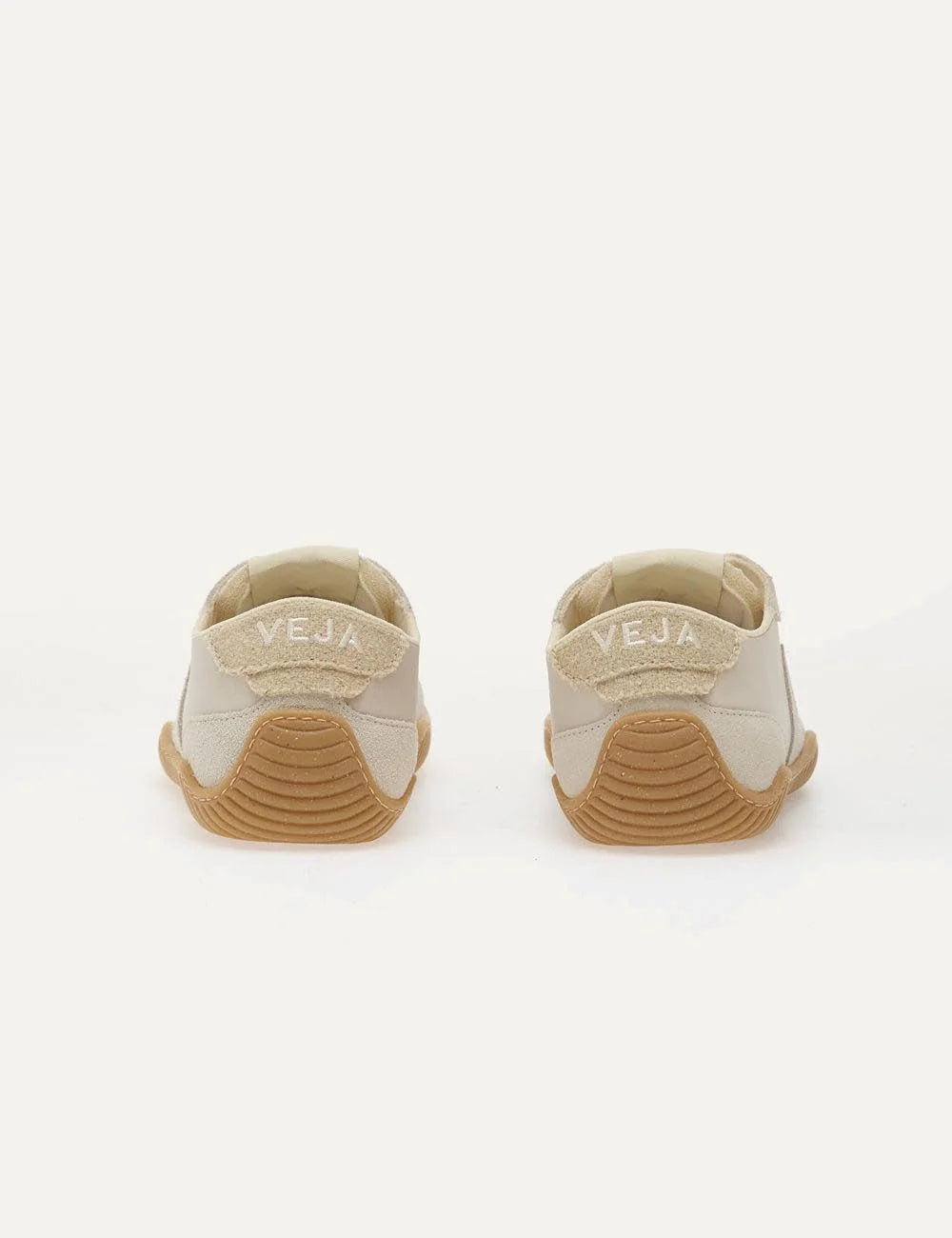 veja jitsu leather sneakers beige gum back view