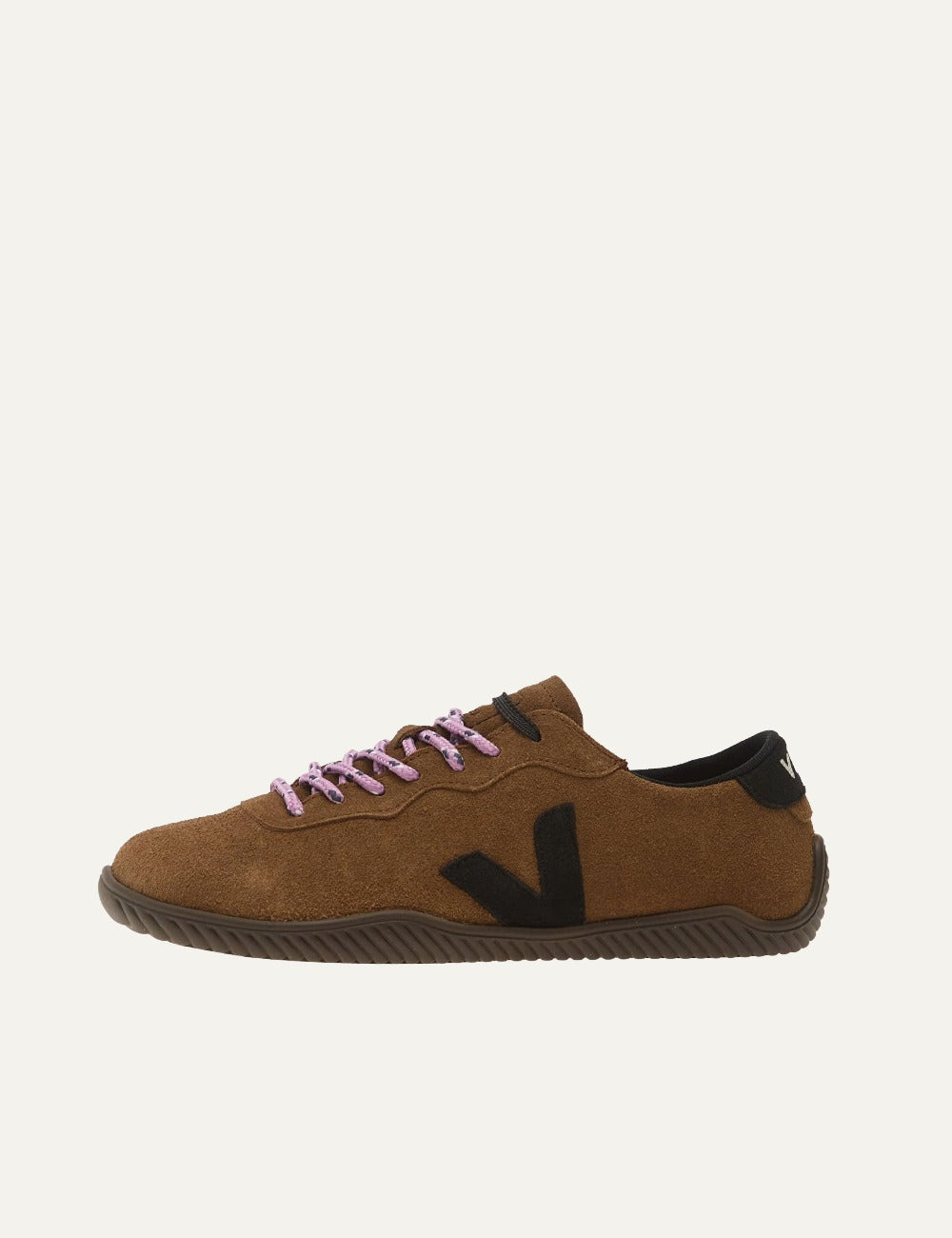 veja jitsu suede sneakers brown black profile pair view