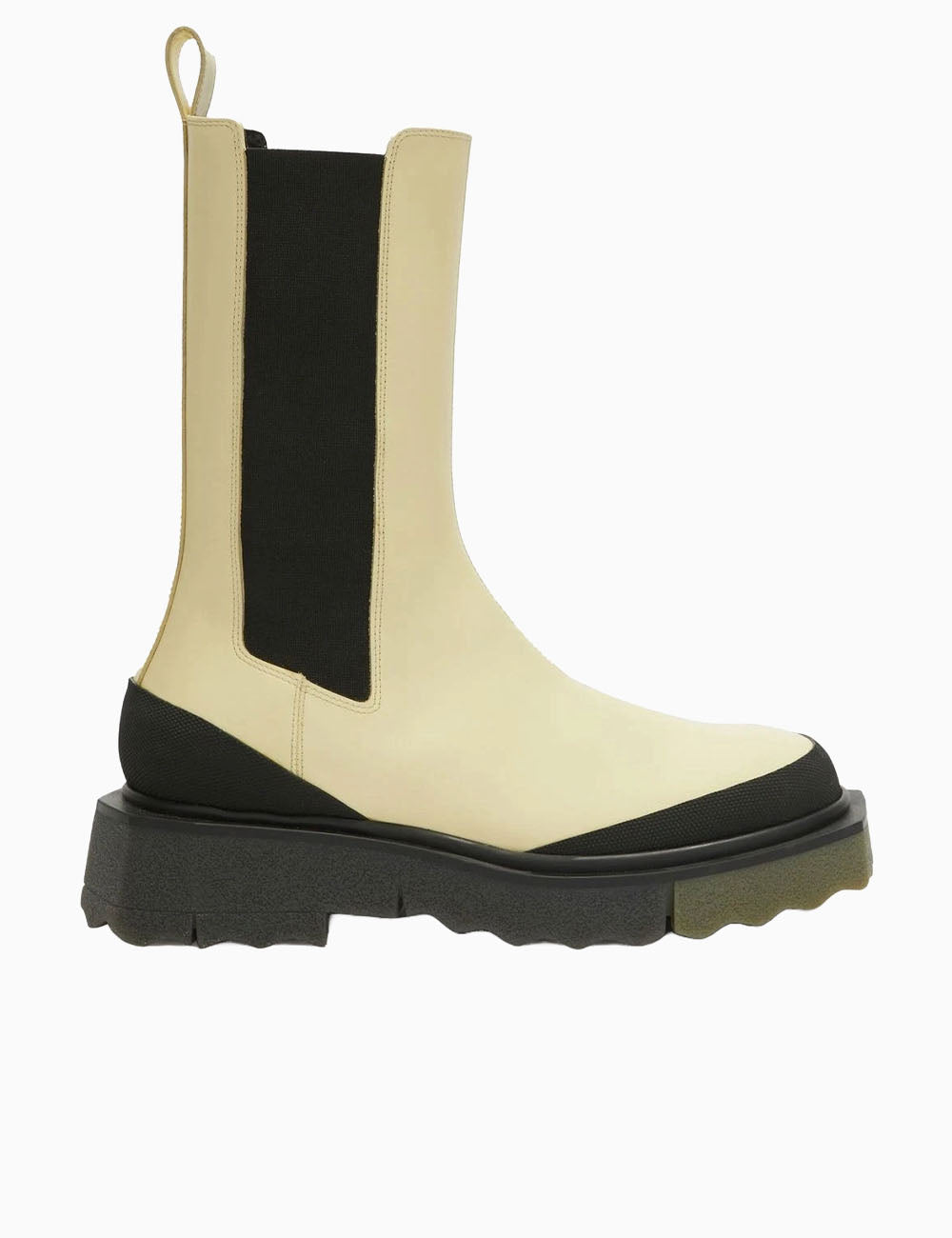 OFF WHITE CALF SPONGE CHELSEΑ BOOT