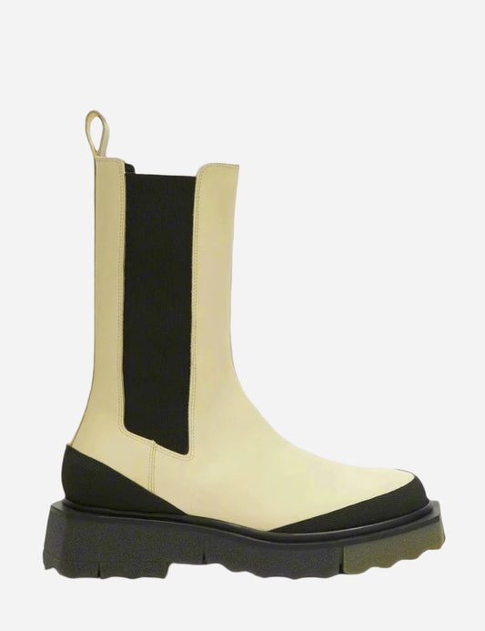 OFF WHITE CALF SPONGE CHELSEA BOOT