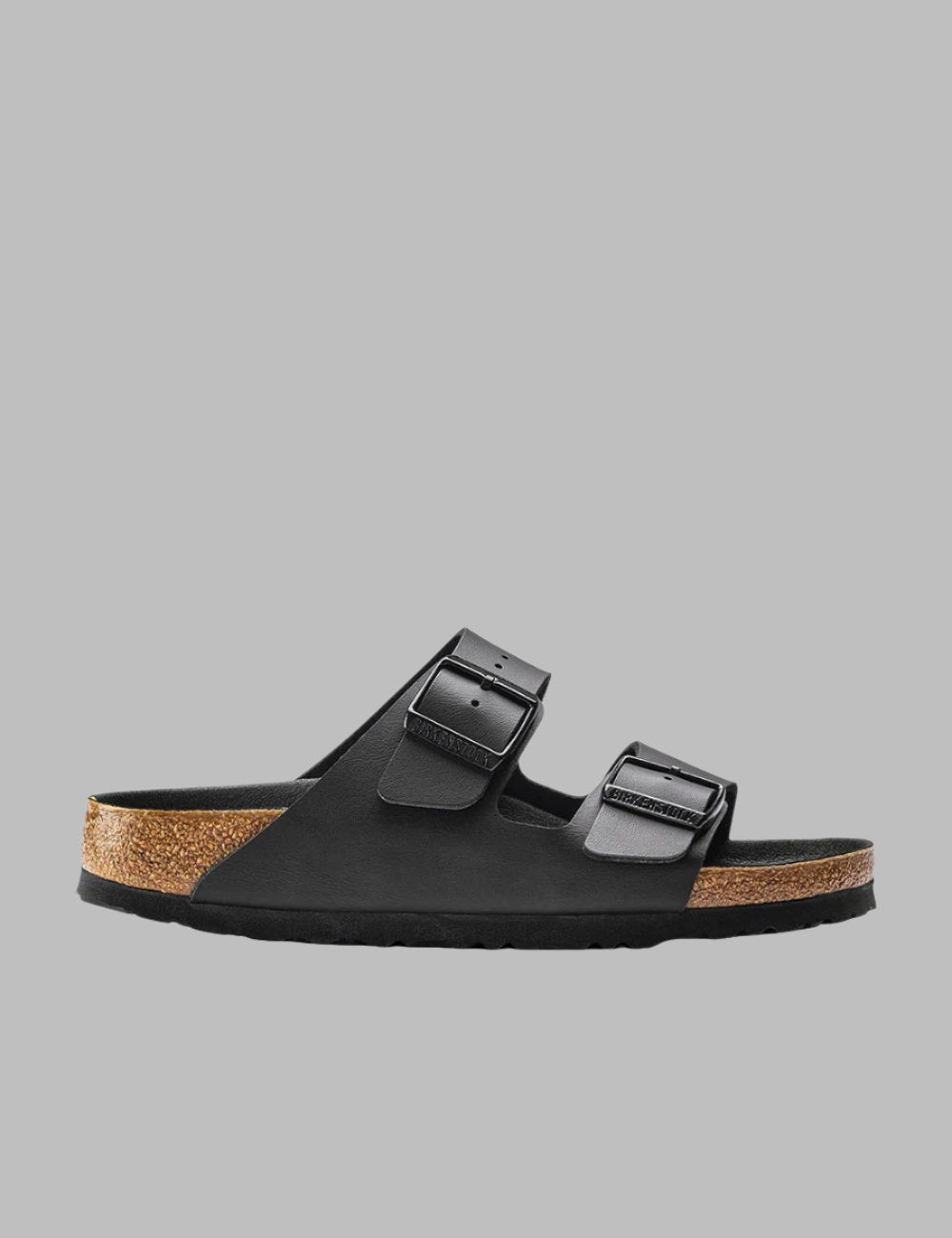 BIRKENSTOCK LEATHER ARIZONA SFB LEOI BLACK BIRKENSTOCK