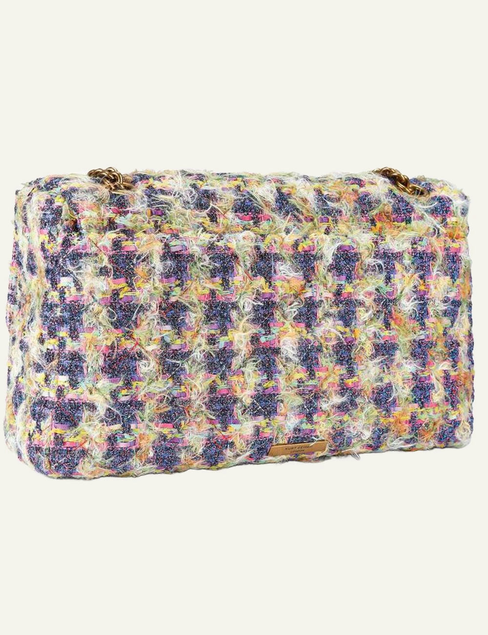 Kurt Geiger Kensington XXL multicolor tweed bag back view