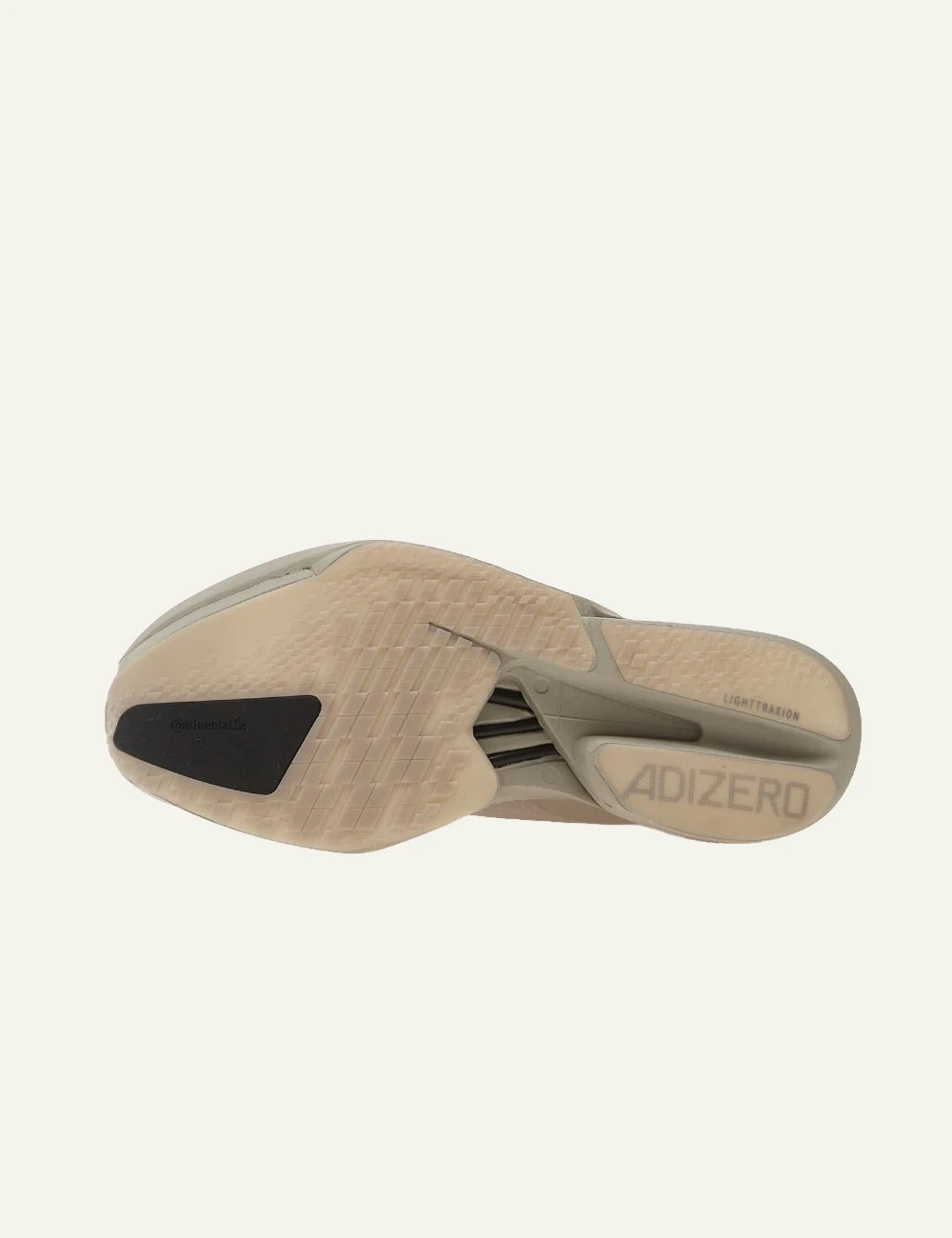 Y-3 beige technical sneakers chunky sole sole view