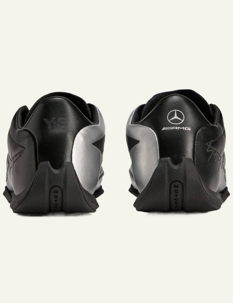 Y-3 Feroza Low sneakers black leather back pair view