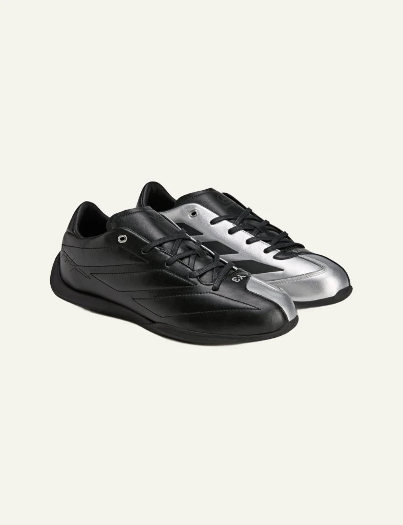 Y-3 Feroza Low sneakers black leather side pair view