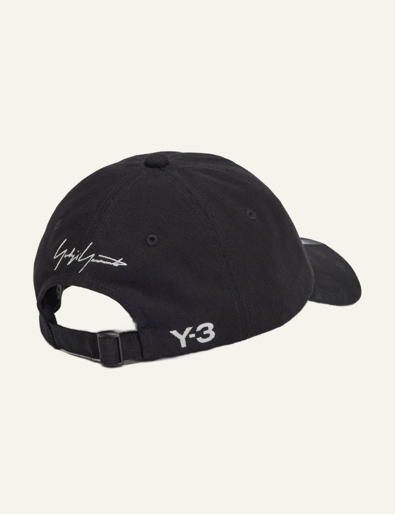 Y-3 Mercedes AMG Petronas cap black logo back view