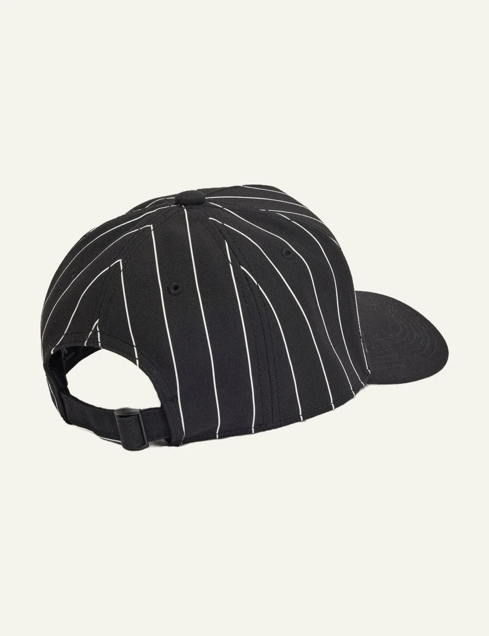 Y-3 Pinstripe cap black baseball hat embroidered logo back view