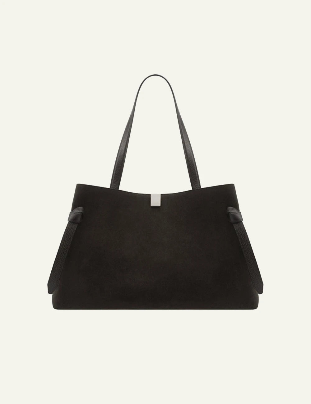 Yuzefi Gyoza Tote ganache suede shoulder bag
