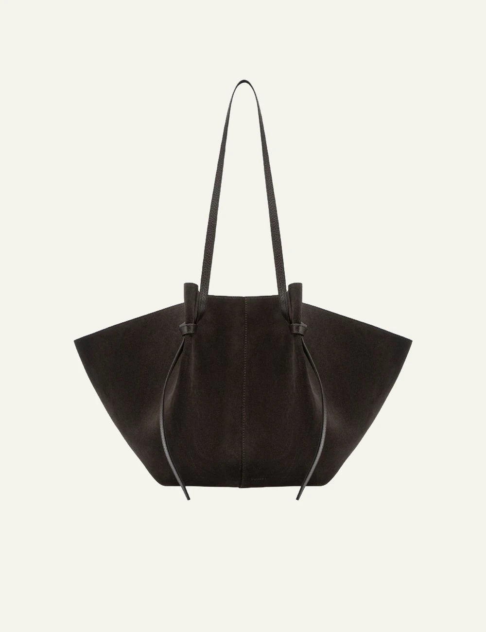 Yuzefi Large Mochi ganache suede shoulder tote bag