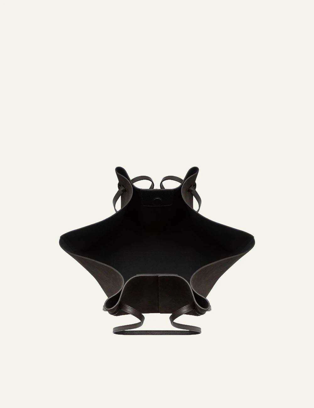 Yuzefi Large Mochi ganache suede shoulder tote bag top