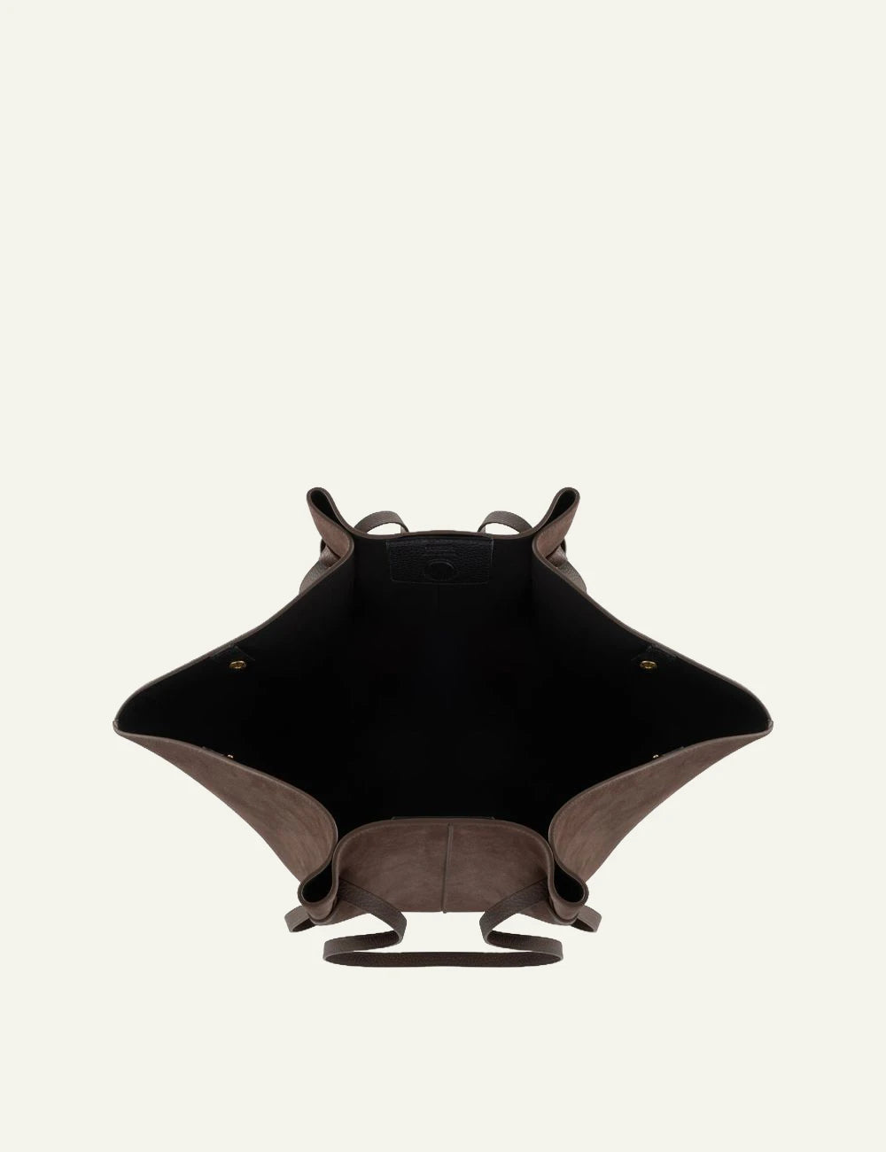 Yuzefi Large Mochi nutmeg suede shoulder tote bag top