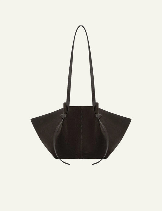 Yuzefi Mochi ganache suede shoulder tote bag