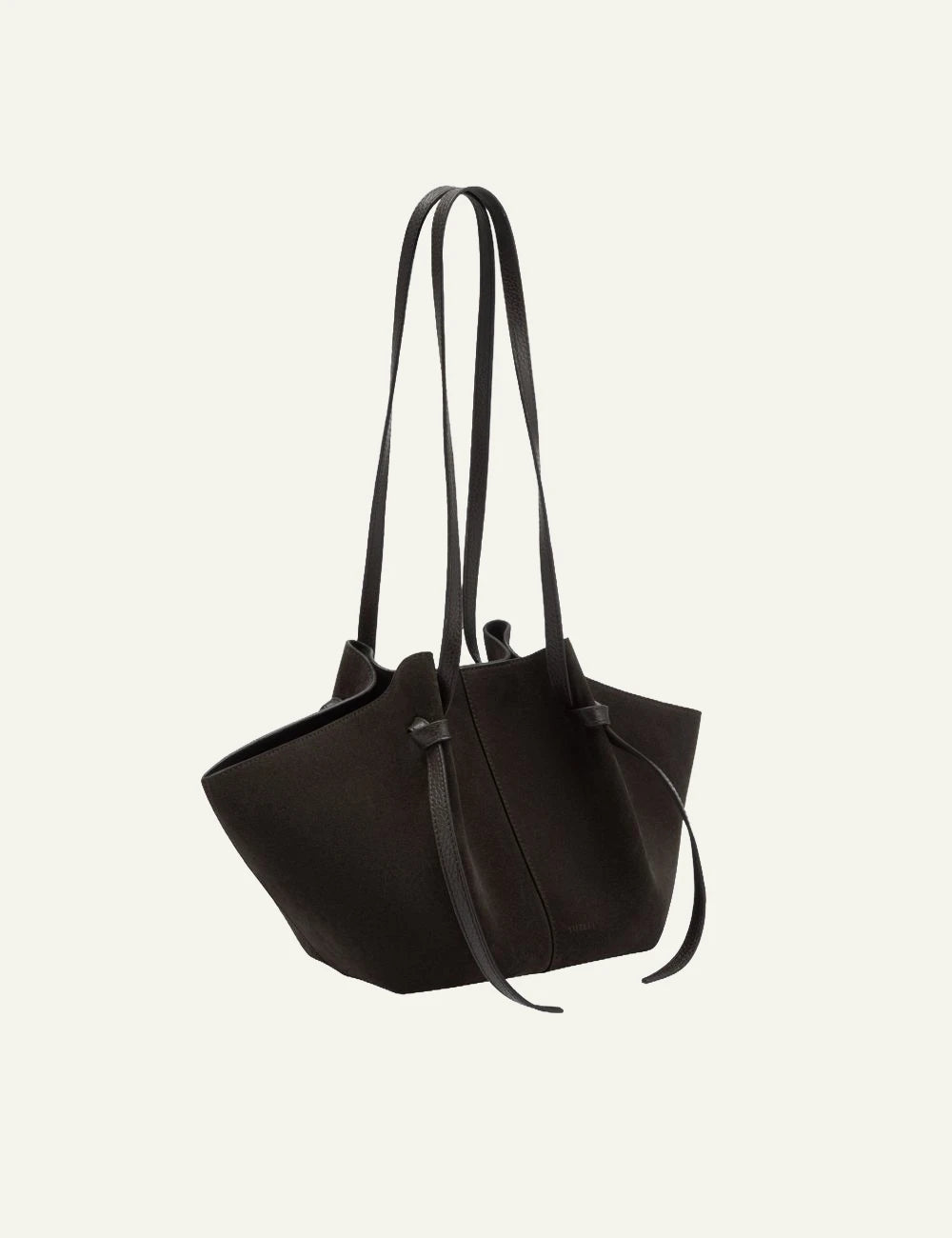 Yuzefi Mochi ganache suede shoulder tote bag side