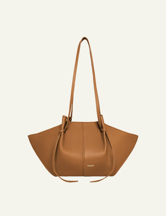 Yuzefi Mochi hazel leather tote bag front view
