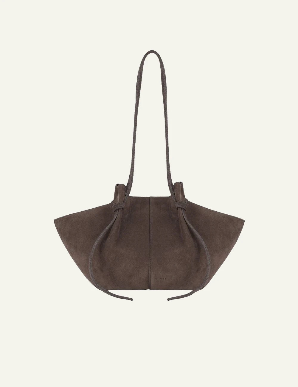 Yuzefi Mochi nutmeg suede shoulder tote bag