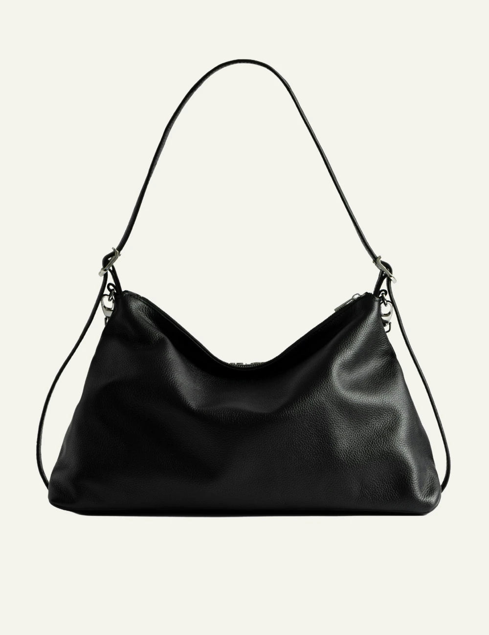 Zadig Voltaire soft leather bag brownie vintage chain detail back view