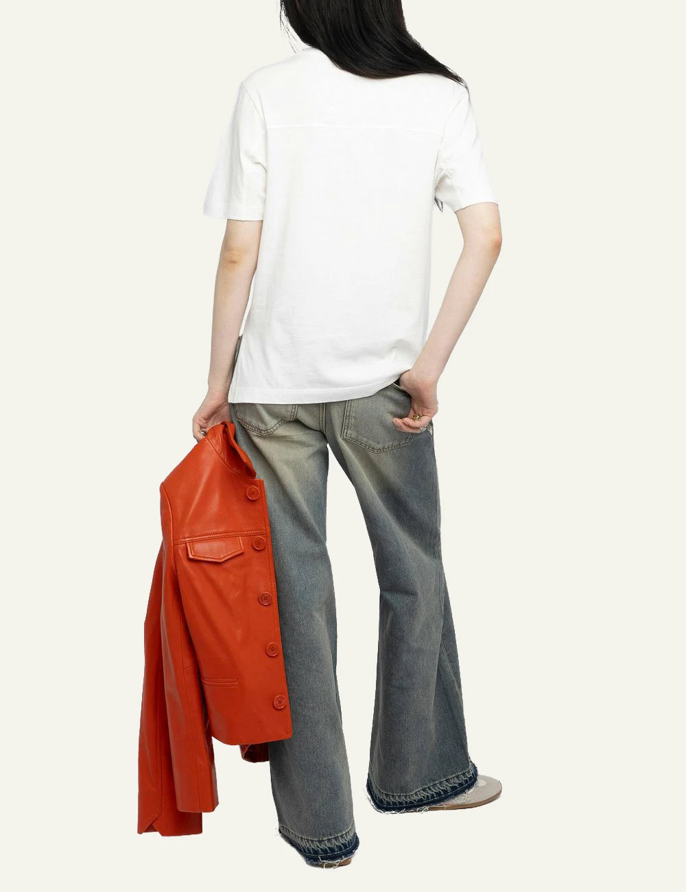 Zadig Voltaire Voltaire 97 t-shirt white cotton back print detail