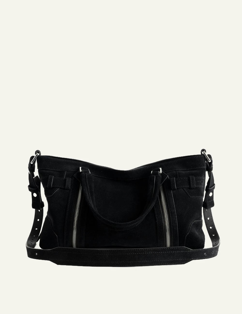 Zadig & Voltaire women's black suede Madison Small bag  back view
