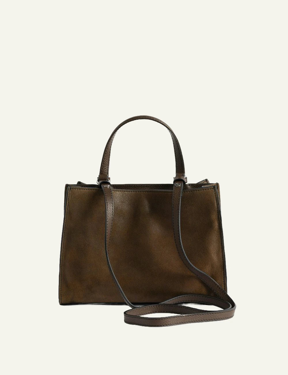 Zadig & Voltaire women's dark brown worn-effect suede Jack Mini bag back view